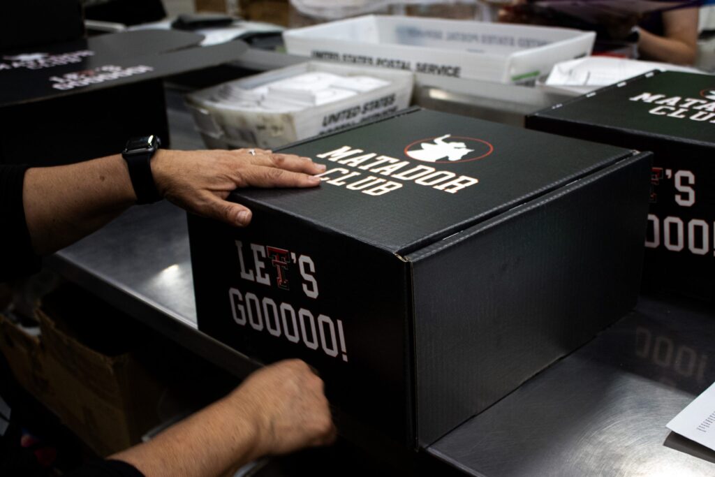 Texas Tech University Matador Club Kitting and Fulfillment